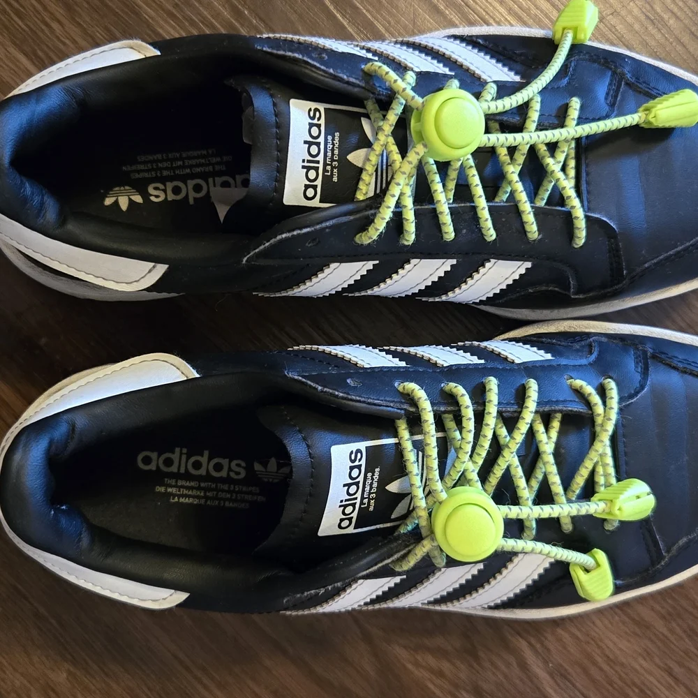 Adidas Kids Black and White Sneakers